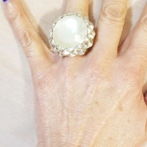 Stephen Webster silver mother pearl ring
